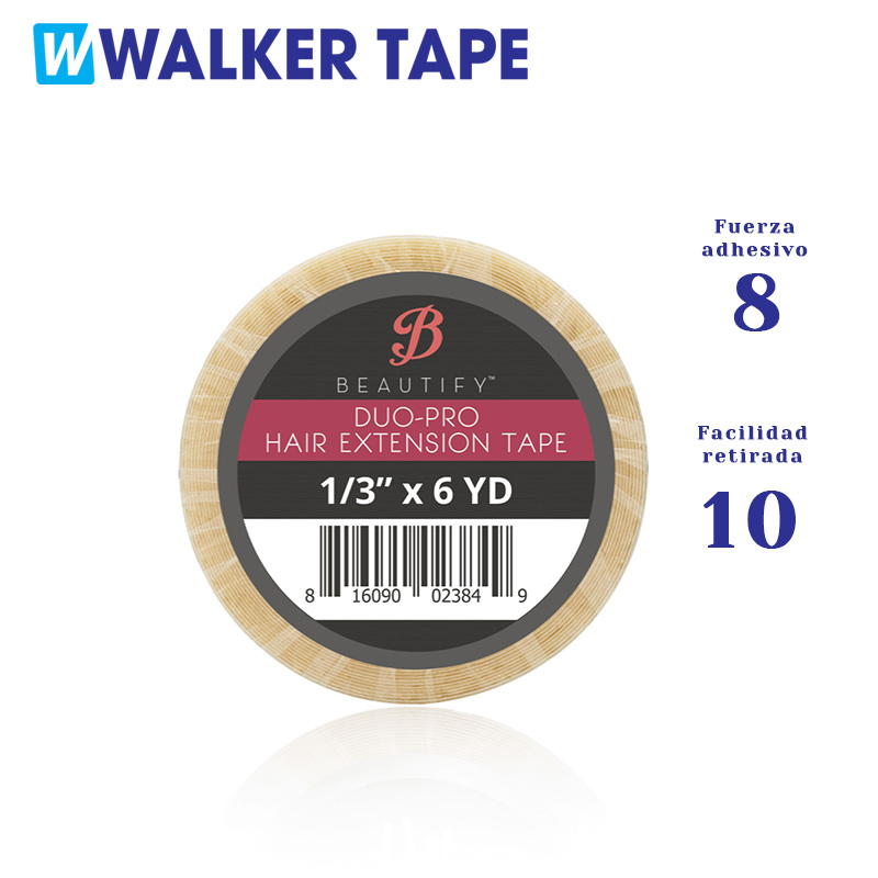 Cinta adhesiva doble cara duo pro de Walker tape para recambio de extensiones adhesivas