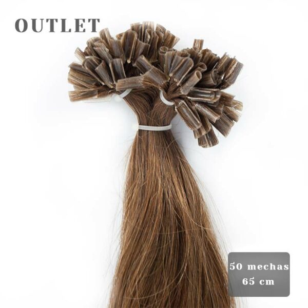 Extensiones de queratina 65 cm liquidación de Ginger Basic