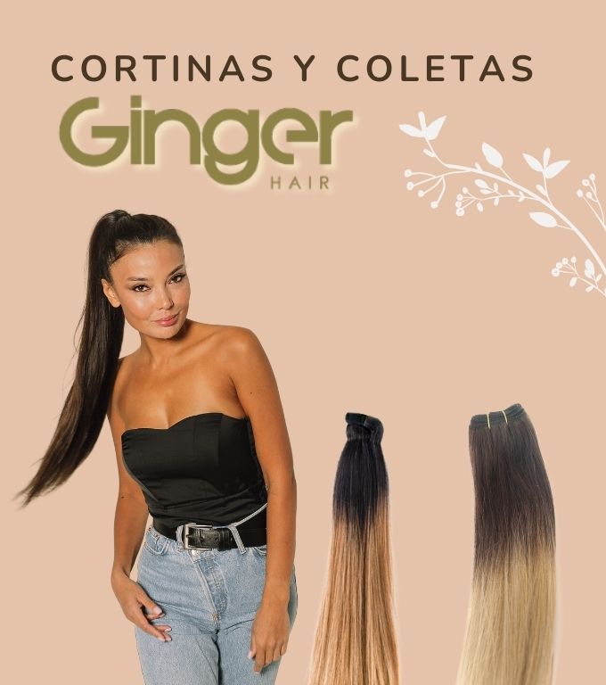 Todas las cortinas de ginger hair y coletas postizas con un 5% de descuento