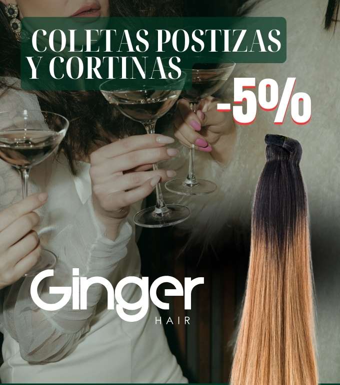 -5% postizos ginger hair